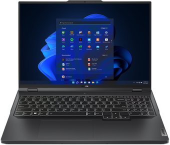 Ноутбук Lenovo Legion Pro 5 16ARX8 Ryzen 5 7645HX 16Gb SSD1Tb NVIDIA GeForce RTX4050 6Gb 16" IPS WQXGA (2560x1600) noOS dk.grey WiFi BT Cam (82WM00FWRK)